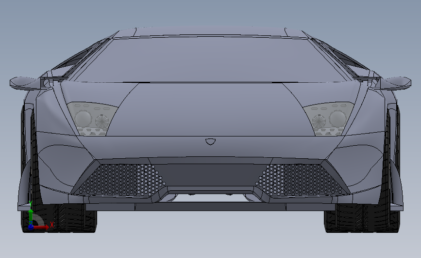 跑车 兰博基尼 Murcielago 正面视图