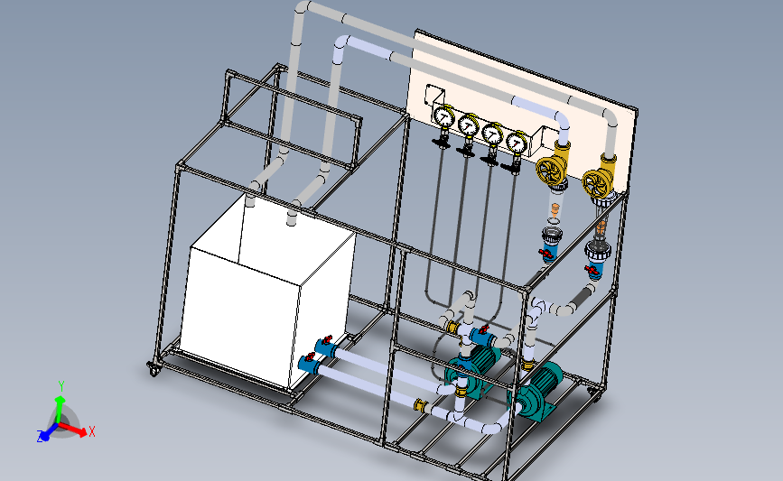 泵联轴器工作台3D模型图纸 Solidworks设计