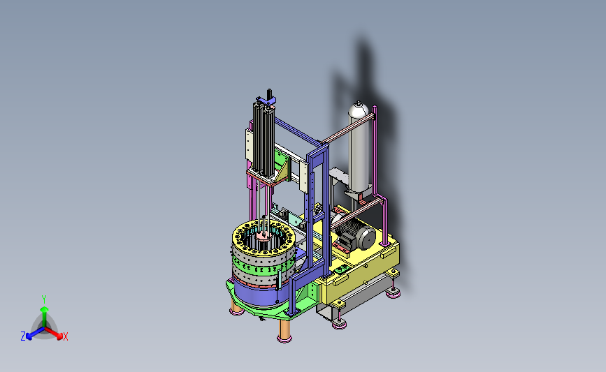 大口径管内部焊接机(管道内焊机)3D模型图纸 step格式
