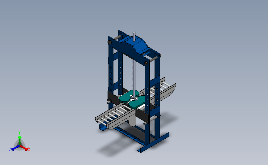 带输送机的鞋底切割机3D模型图纸 Solidworks设计