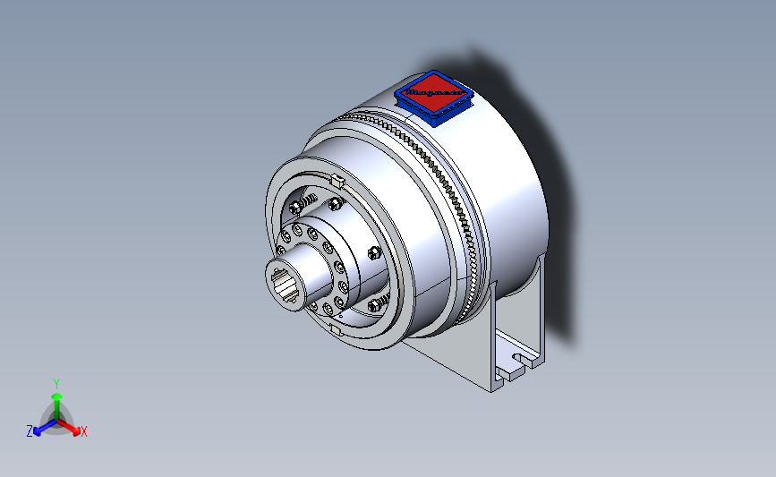 电磁齿式离合器模型3D图纸 STEP格式