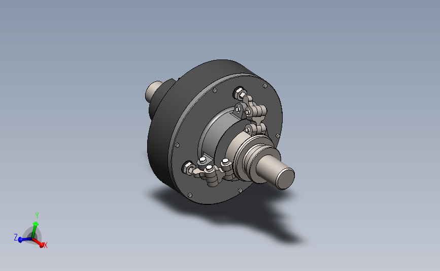 发电机的离合器模型3D图纸 Solidworks设计