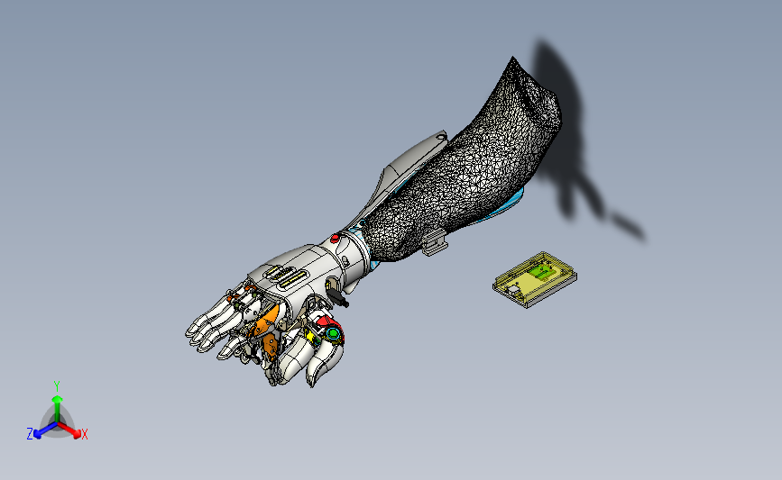 仿生假手HACKberry(假肢)设计资料 3D建模图纸及Arduino源程序