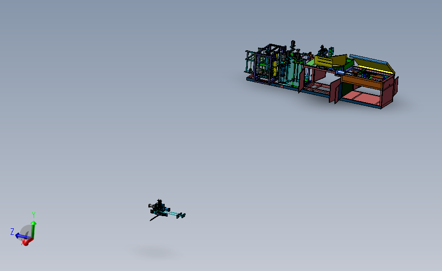 非标生产线3D模型图纸 Solidworks设计