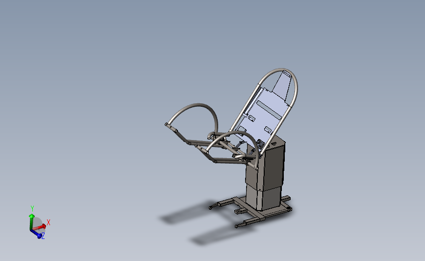 妇科椅医疗检查椅结构3D图纸 Solidworks设计