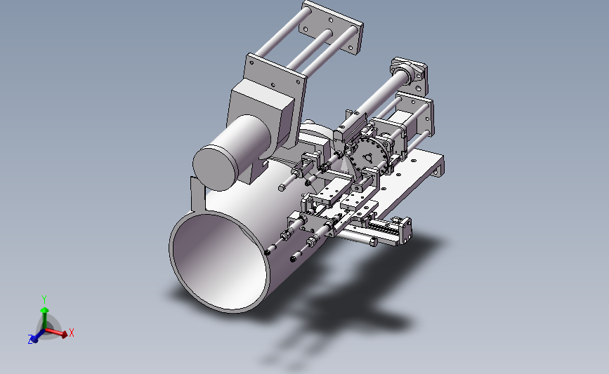 簧分离及上料机机构3d模型图纸 Solidworks设计 Solidworks 2014 模型图纸下载 懒石网