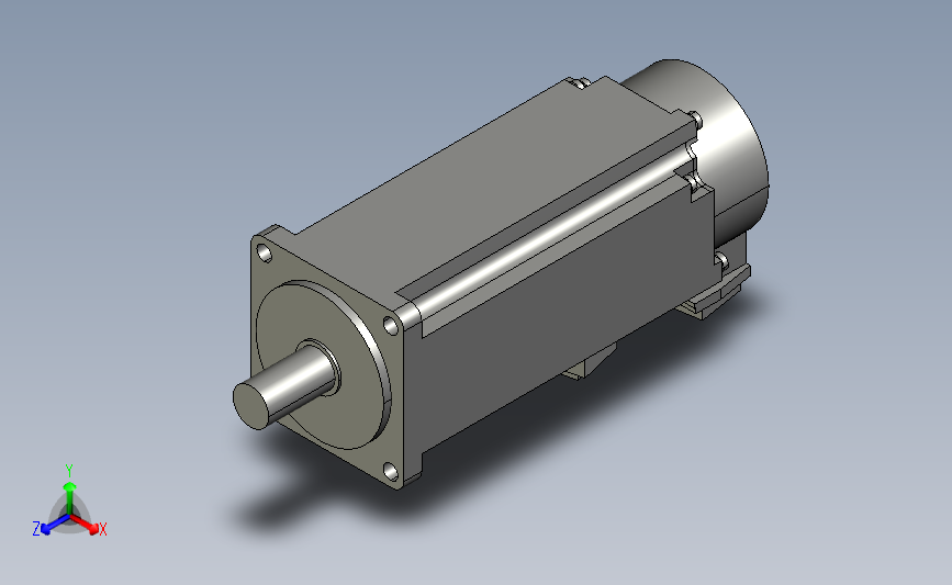 三菱AC伺服电机HG-KRJ_3D_CAD_stp