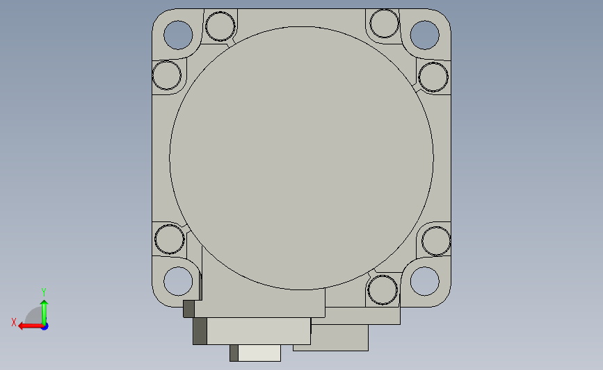 三菱AC伺服电机HG-KRJ_3D_CAD_stp_STEP_模型图纸下载 – 懒石网