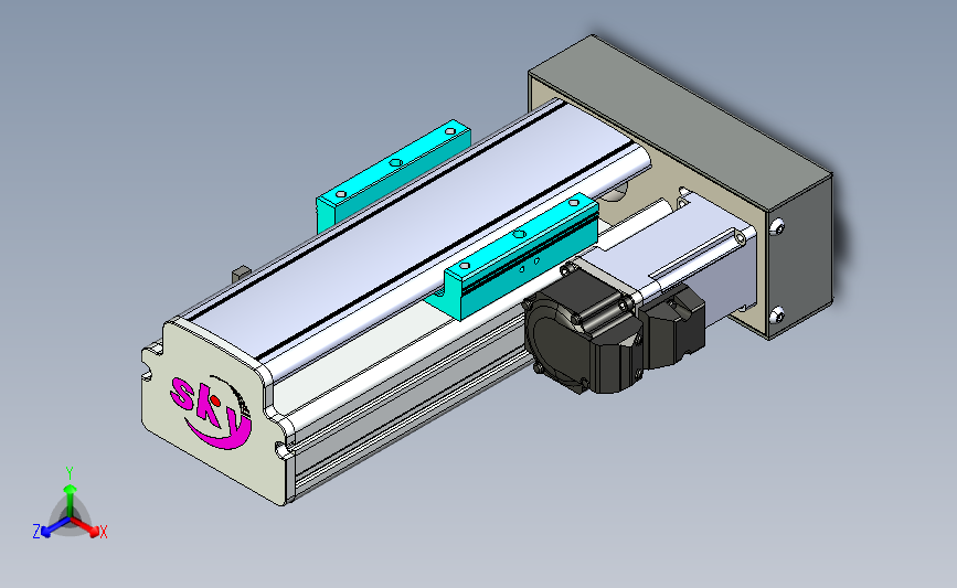 丝杆滑台-半封闭EH8-Lx-C-S50-BR-P10-D3