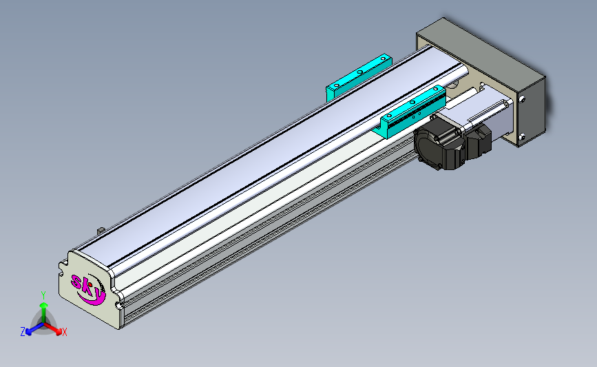 丝杆滑台-半封闭EH8-Lx-C-S300-BR-P10-D3