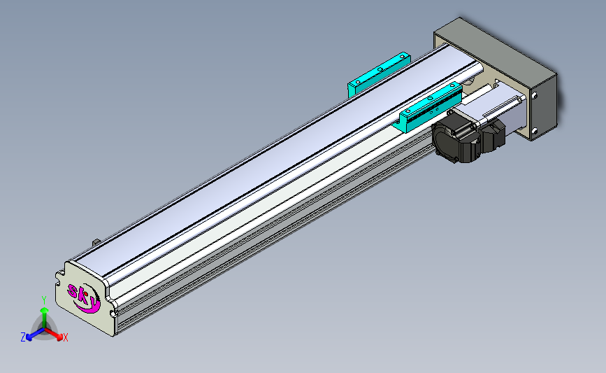 丝杆滑台-半封闭EH8-Lx-C-S350-BR-P10-D3