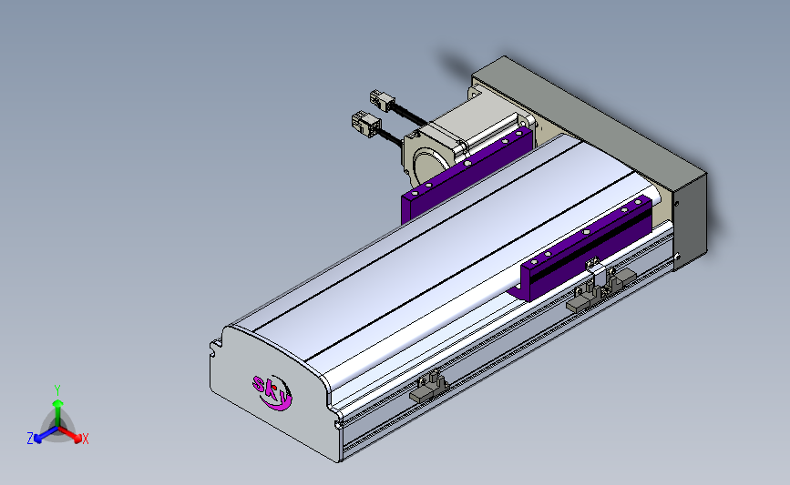 丝杆滑台-半封闭EH17-Lxx-C-S200-BL-P75-D3