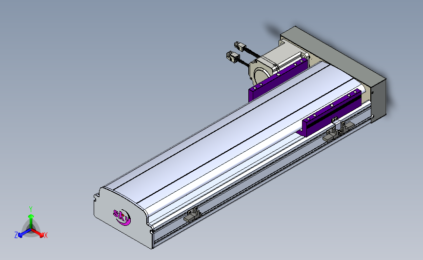 丝杆滑台-半封闭EH17-Lxx-C-S400-BL-P75-D3