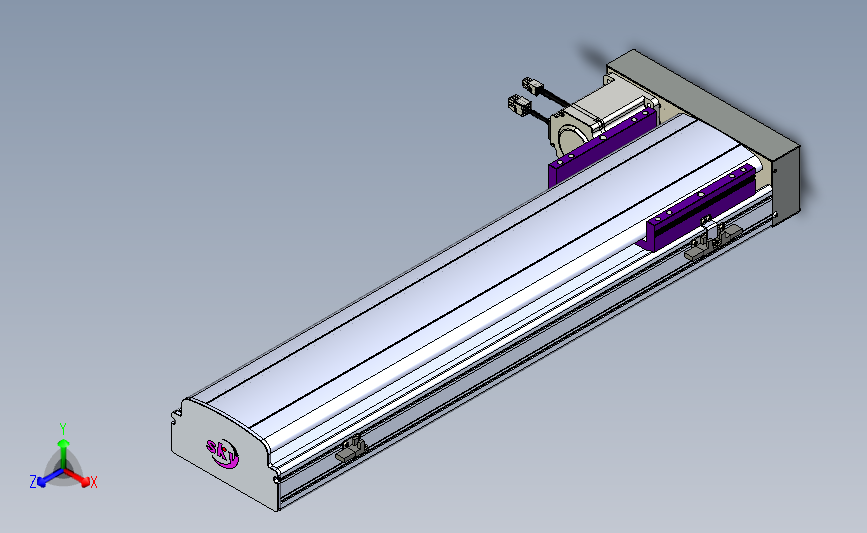 丝杆滑台-半封闭EH17-Lxx-C-S550-BL-P75-D3