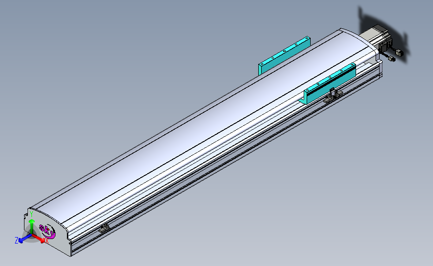 丝杆滑台-半封闭EH22-Lx-C-S1050-BC-P75-D3