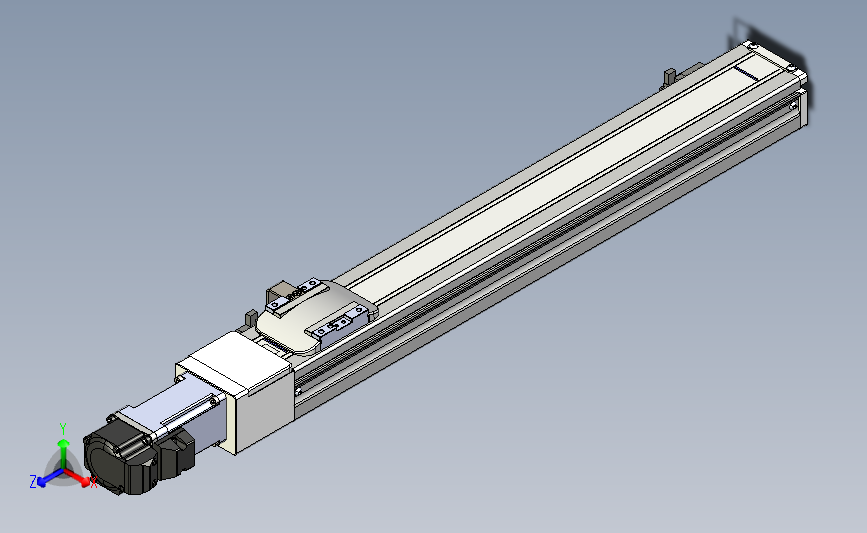 丝杠滑台-全封闭EC5-L10-S350-BC-P10-D3 主视图