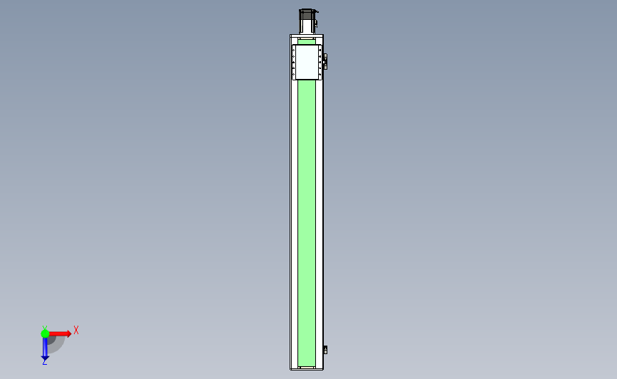 丝杠滑台-全封闭EC17-Lx-C-S1450-BC-P75-D3 俯视图