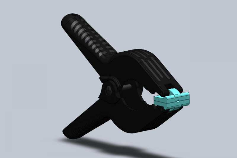 弹簧夹_SOLIDWORKS 2014_模型图纸下载 懒石网