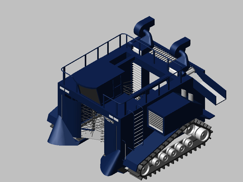 简易麻疯树油收获机3D模型图纸 Catia设计 附STP格式