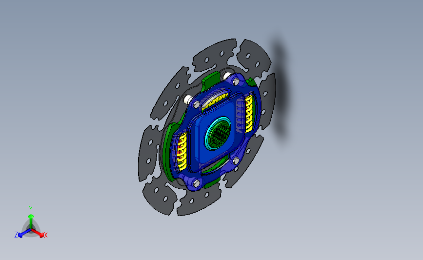 离合器扭转减振器3D模型图纸 CATIA设计