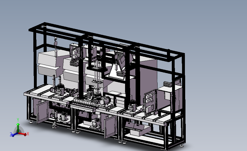 离合器装配线3D模型图纸 Solidworks设计
