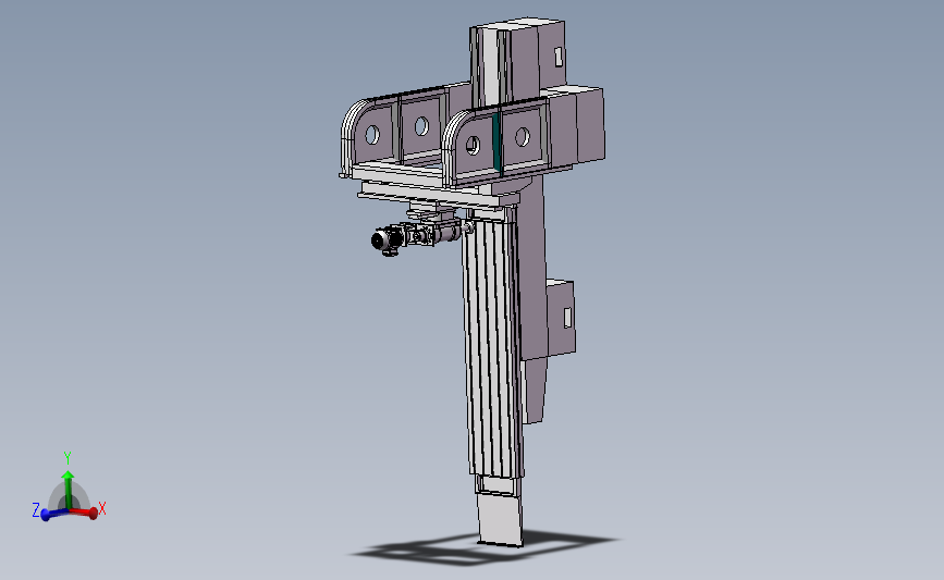龙门刨床3D模型图纸 Solidworks设计