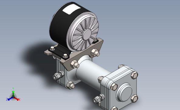 螺旋轴泵3D模型图纸 Solidworks设计 附STEP格式
