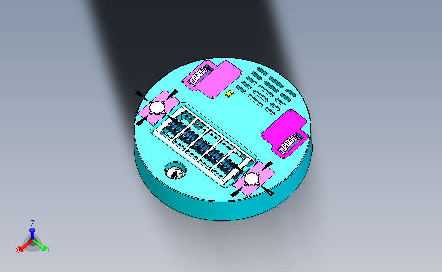 扫地机器人的设计(家用地面清洁机器人)资料 Solidworks和CAD格式