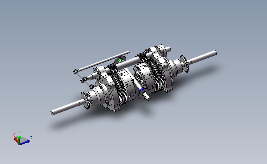 双离合器三维建模图纸3D模型图纸 SolidWorks设计