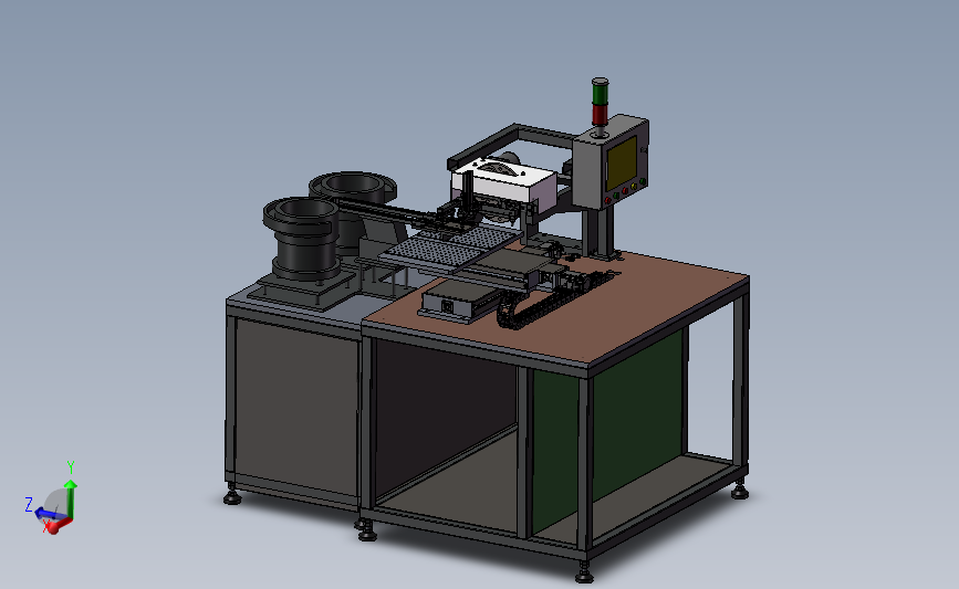 双振动盘包装机(凸轮机构)3D数模图纸 Solidworks设计