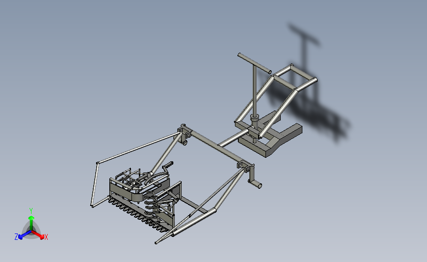 饲料草料处理加工机3D数模图纸 STEP格式