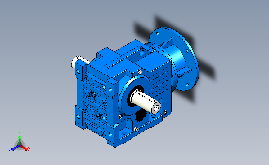 K77ZP联接法兰斜齿轮减速机[K77-10.81-M6-A+B-P112]