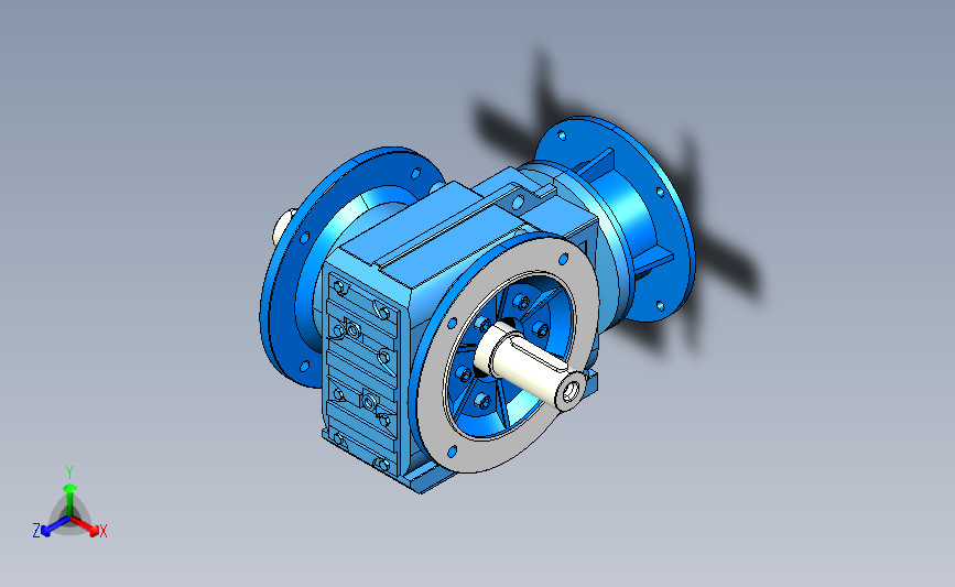 KF87ZP联接法兰斜齿轮减速机[KF87-11.13-M6-A+B-P132]