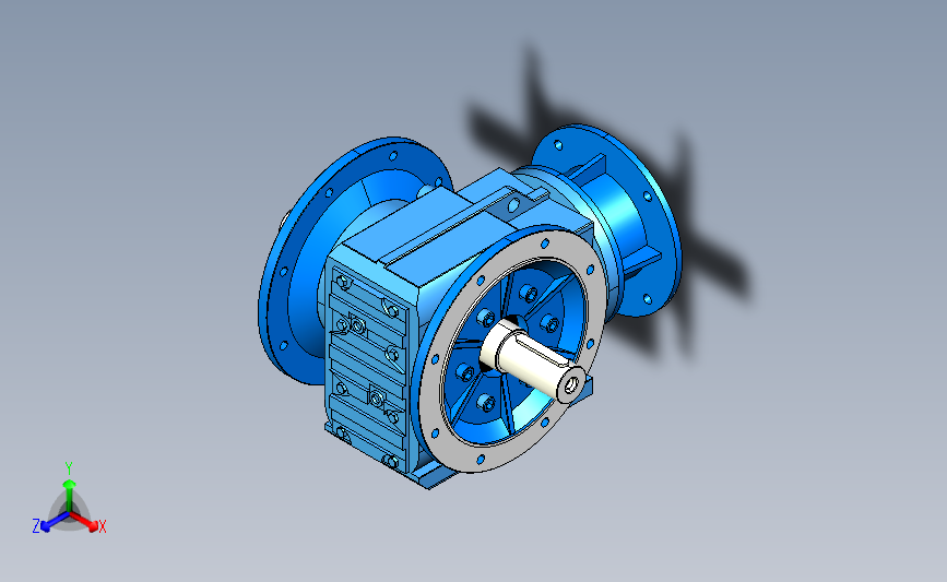 KF97ZP联接法兰斜齿轮减速机[KF97-13.85-M6-A+B-P160]