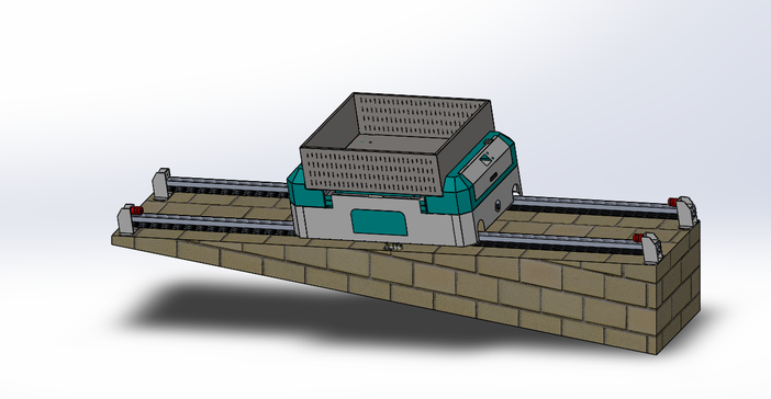 爬坡搬运机器人3D数模图纸 Solidworks设计 附igs STEP