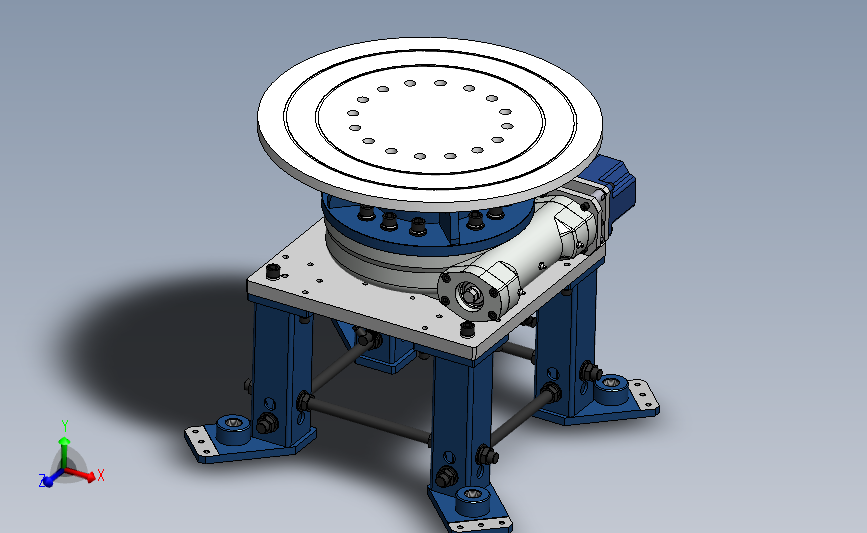 调整任意角度机器台3D数模图纸 Solidworks设计 附STEP IGS