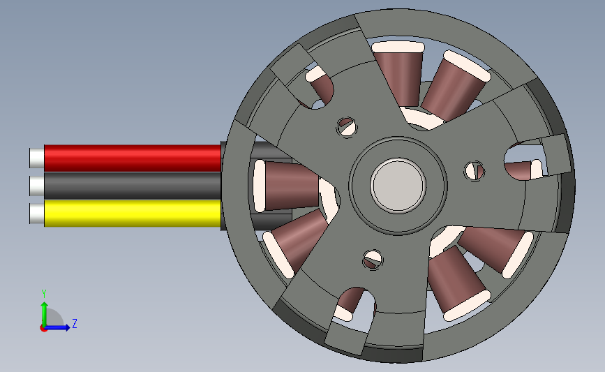 小型智能扫地机器人机构3D图纸 SOLIDWORKS设计 附x_t格式 左侧视图