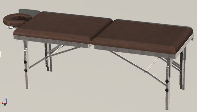 医用按摩台简易模型3D图纸 Solidworks设计