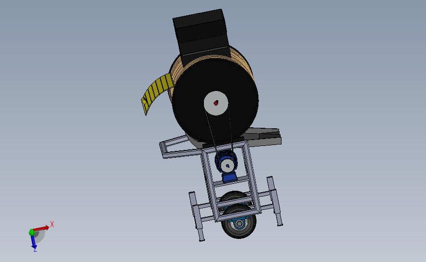 玉米脱粒机3D图纸 Solidworks设计