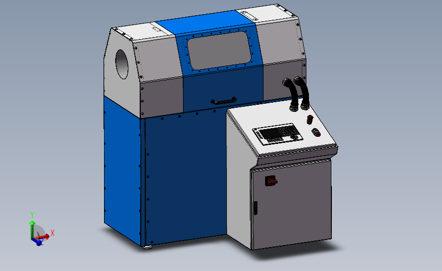 圆管倒角机钢管倒角机3D数模图纸 Solidworks设计