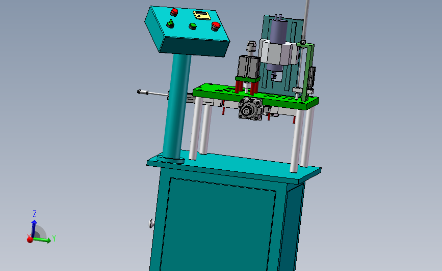 自动回孔机3D数模图纸 Solidworks设计