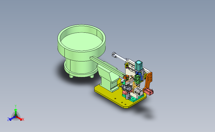 自动上料机构3D模型图纸 STEP格式