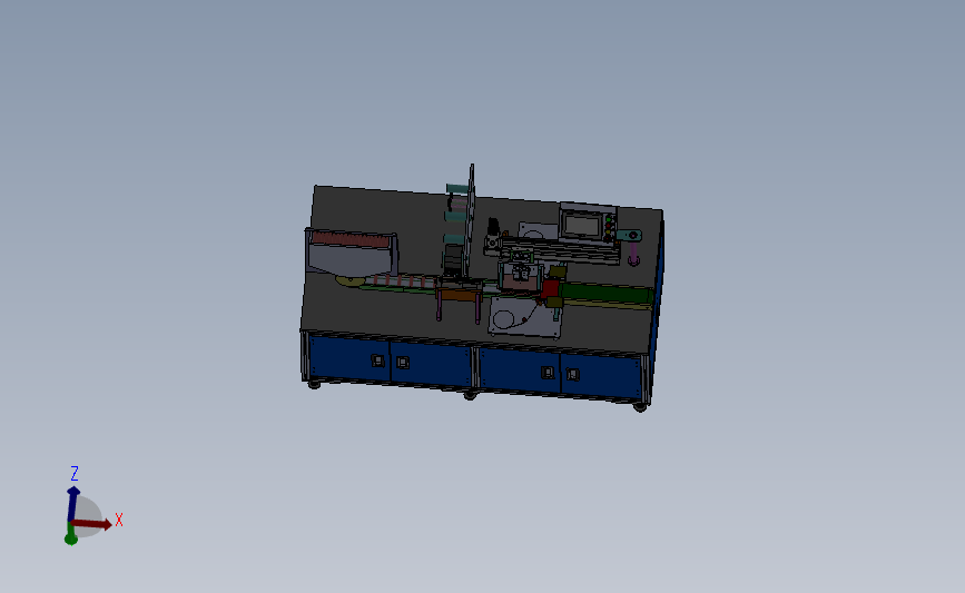 自动贴青稞纸点焊机3D图纸 Solidworks设计