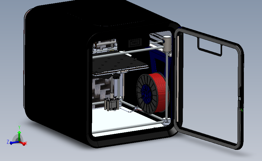 3D 打印机设备模型