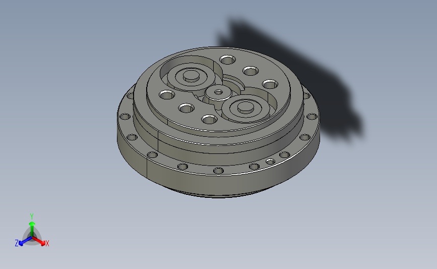 RV减速器常规产品外形图ZD-190BX-   -RVE-A-B-19X30L100-3001