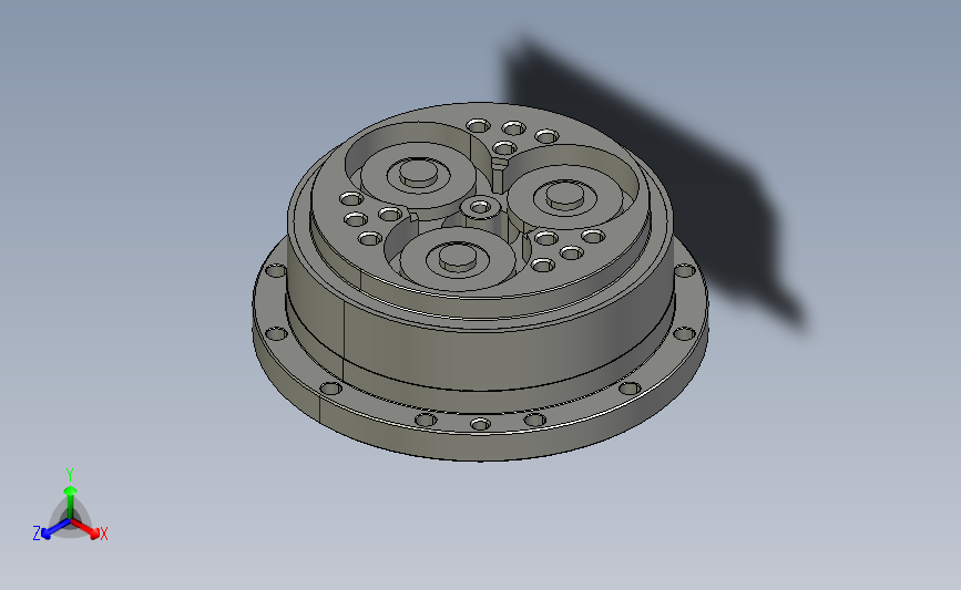 RV减速器常规产品外形图ZD-250BX-   -RVE-A-B-22X40L120-3001