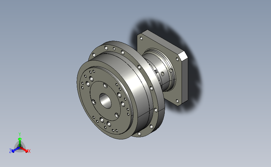 RV减速器常规产品外形图ZD-280BX-   -REA2-A-B-42X110-114.3200M12-3101