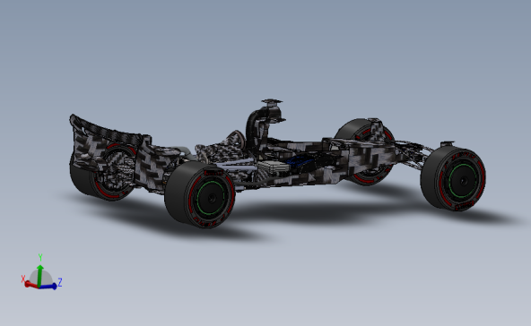 F1涡轮混合V6发动机和变速箱