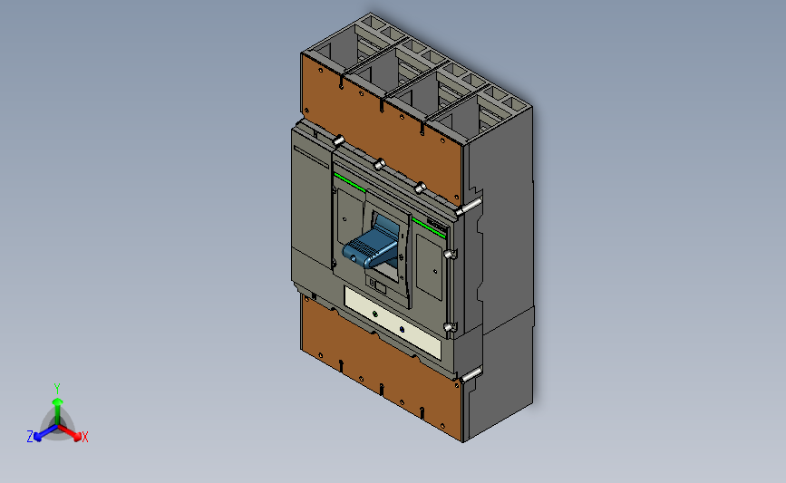 3D_STP_MCCB_M5_4P_BusBar正泰电气