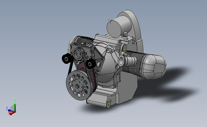 摩托车发动机motor-bmw-SolidWorks-stp-igs格式